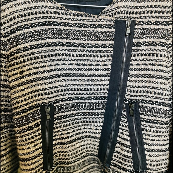 Zara Tweed Moto Jacket - Picture 3 of 8